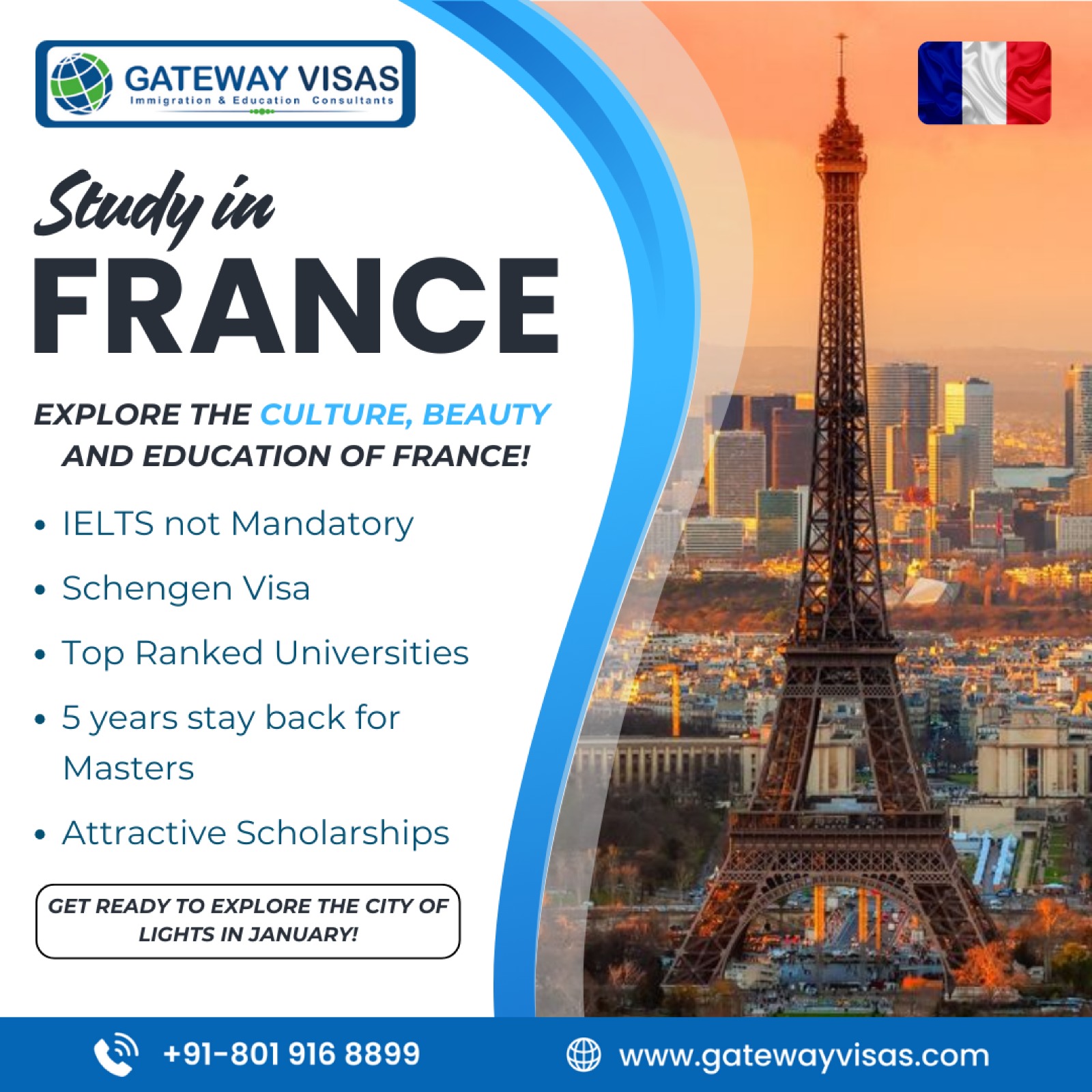 Apply for France student visa for Upcoming intakes 2024